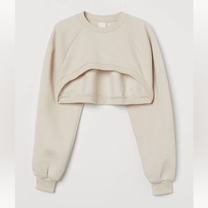 H&M Cropped Sweatshirts 2Pk